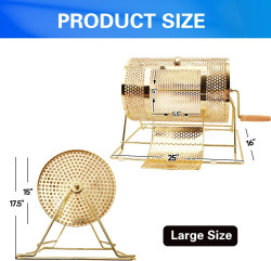 71LOwa1QUML. AC SL1500 1761021937 RAFFLE DRUM, BRASS SPINNING CAGE HOLDS 10,000 TICKETS