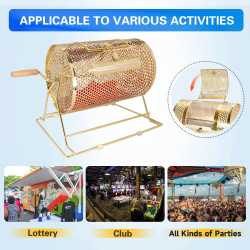 81cABJRP7IL. AC SL1500 1761021937 RAFFLE DRUM, BRASS SPINNING CAGE HOLDS 10,000 TICKETS