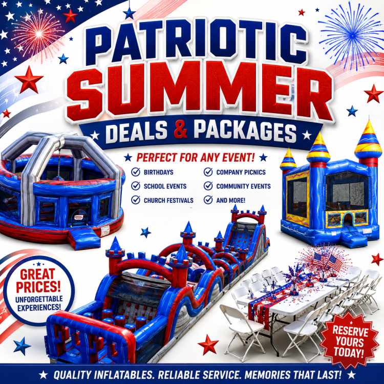 PATRIOTIC SUMMER DEALS AND PACKAGES